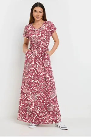 Long Tall Sally 100% Cotton Floral Tie Waist Dress36tall
