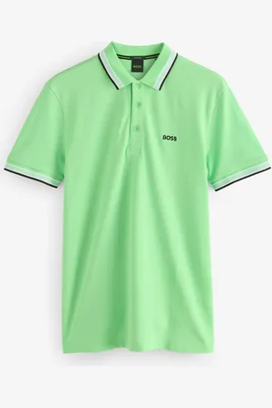 HUGO BOSS Regular Fit Paddy Tipped Collar 100% Cotton Polo Shirtmedium