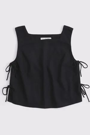 Abercrombie & Fitch Shell Top With Tie Side Detailxsmall
