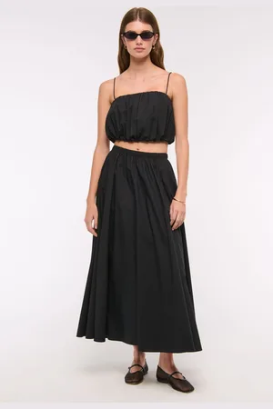 Abercrombie & Fitch Elasticated Waist Full Maxi Skirtmedium