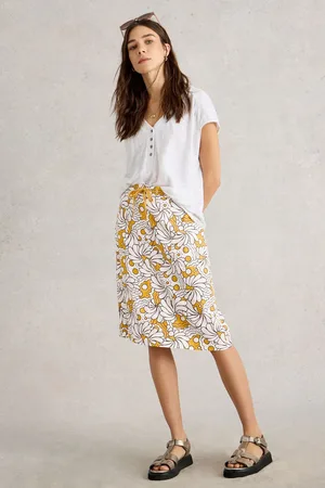 White Stuff Evie Linen Blend Skirt42