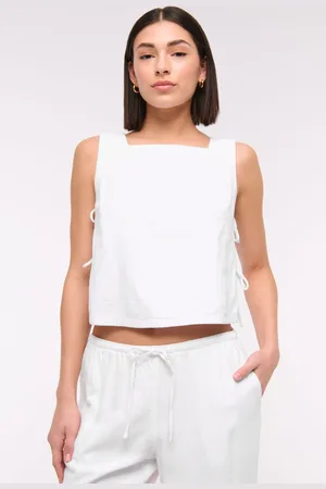 Abercrombie & Fitch Shell Top With Tie Side Detailmedium