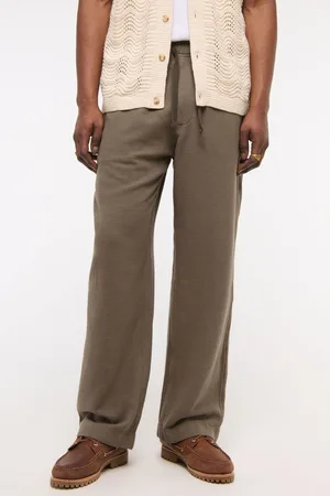 Abercrombie & Fitch Baggy Pull On Brown Trousersxlarge