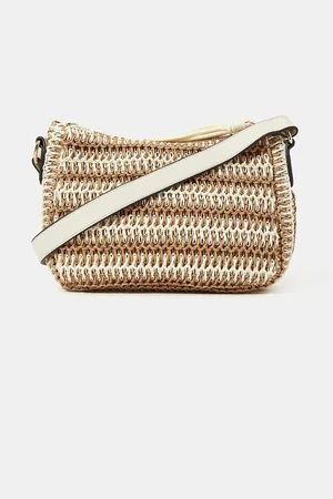 Accessorize Two-Tone Woven Cross-Body Bageen