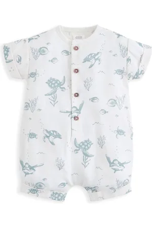 Mamas & Papas Blue Turtle Under The Sea Print Romper5662cm