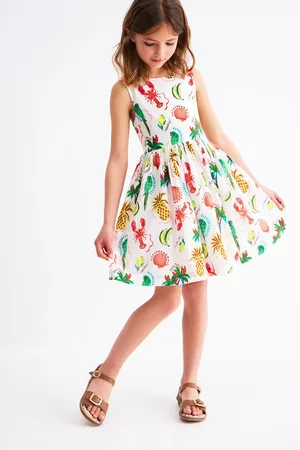 Boden 100% Cotton Harper Cross-Back Dress140146cm