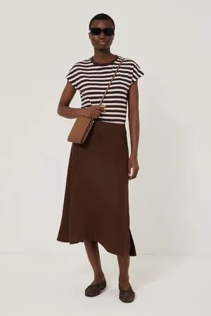 Jigsaw 100% Linen Wrap Detail Skirt44