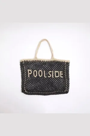 River Island Poolside Crochet Beach 100% Cotton Bageen