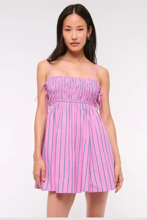Abercrombie & Fitch Smocked Babydoll Maxi Dressxlarge