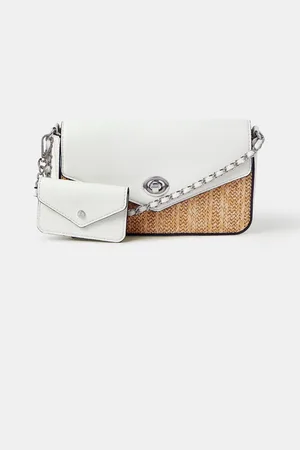 Accessorize Raffia Cross-Body Bag And Walleteen