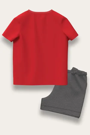 Brand Threads Spiderman 100% Cotton Top and Short Set104110cm