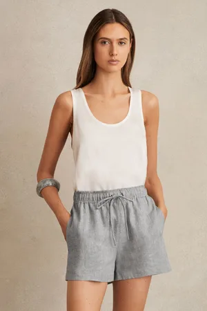 Reiss Willow Linen Blend Drawstring Shorts42