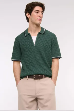 Abercrombie & Fitch Zip Polo Shirtlarge