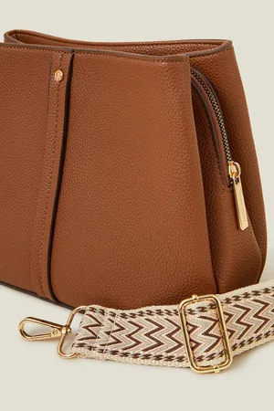 Accessorize Faux Leather Webbing Strap Cross-Body Bageen