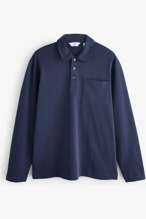 Next Dik poloshirt met lange mouwen van 100% katoenXL