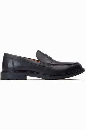 Base London Ivey Slip On Penny Black Loafersuk11eu45