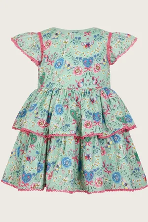Monsoon Baby All-Over Butterfly Print 100% Cotton Dress3