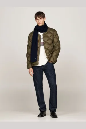 Tommy Hilfiger Pima katoen/kasjmier sjaal met vlagEén