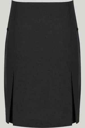 Trutex Grey 16" Twin Pleat School Skirt (10-16 Yrs)15 Jaar (170cm)