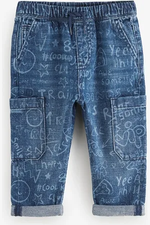 Next 100% Cotton Laser Print Jeans (3mths-7yrs)12