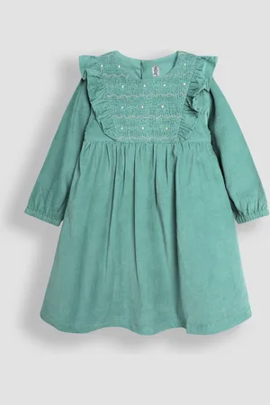JoJo Maman Bébé Cord Smocked Frill Party Dress6