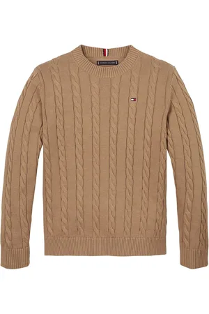 Tommy Hilfiger Regular Fitessential Cable 100% Cotton Jumper7 Jaar (122cm)