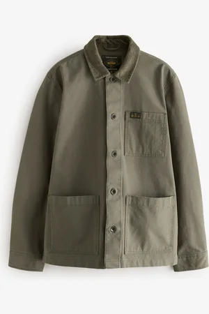 Next Canvas Chore 100% katoenen jack met corduroy kraag4XL