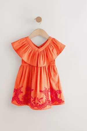 Next Embroidered 100% Cotton Dress (3mths-10yrs)6874cm