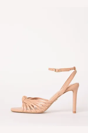 Lipsy London High Heel Knot Multi Strap Faux Leather SandalsEU 39 (UK 6 W)