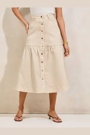 Lipsy London Full Hem Denim Midi Skirt40