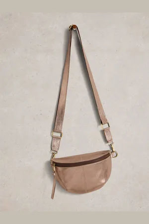 White Stuff Mini Sebby Leather Sling Bageen