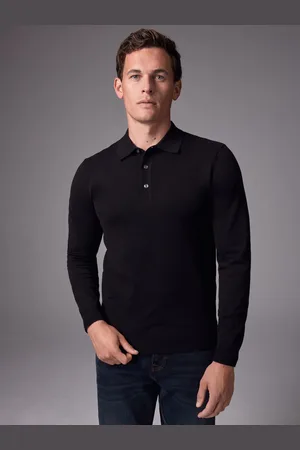 Next Gebreide polo met lange mouwen3XL Reg