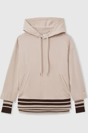 Reiss Alexi Drawstring Jersey HoodieL