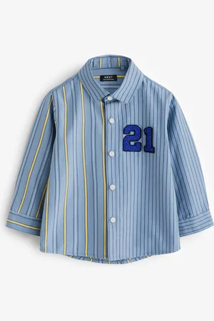 Next 100% Cotton Long Sleeve Splice Shirt (3mths-7yrs)2