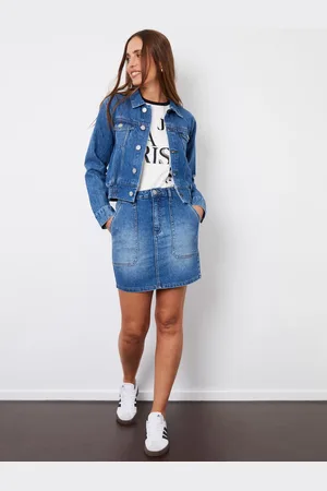 Threadbare Patch Pocket Denim Mini Skirt44