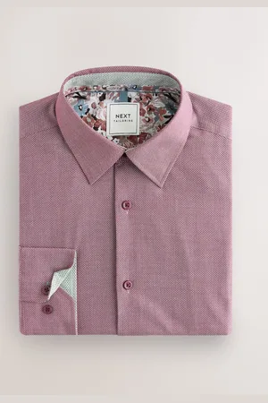 Next Trimmed Easy Care Single Cuff Oxford Shirt46 cm R (UK 18 R)
