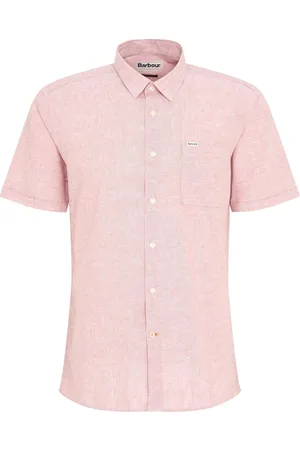 Barbour Nelson overhemd met korte mouwen van linnenmixMedium