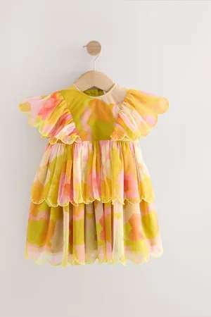 Next Mesh Scallop Party Dress (3mths-7yrs)110116cm