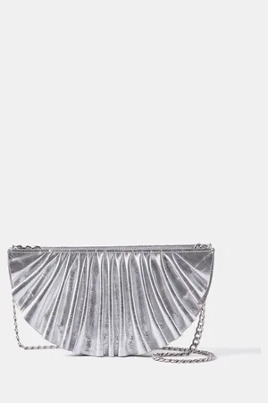 mint&berry Leather Pleated Clutch Bageen