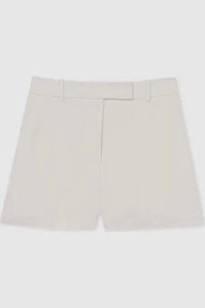 Reiss Devon Linen Blend Tailored Shorts38