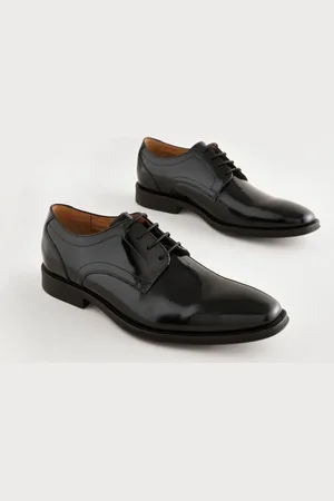 Next High-Shine Square Toe Derby ShoesEU 42 (UK 8)