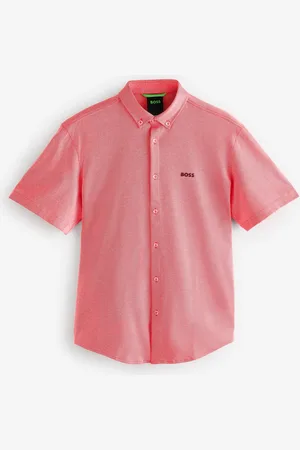 HUGO BOSS Regular Fit Short Sleeve 100% Cotton ShirtMedium