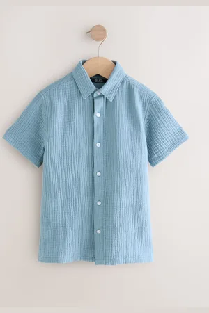 Next 100% katoenen shirt met korte mouwen en textuur (3