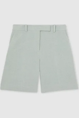 Reiss Dalora Tailored Bermuda Shorts with Linen44