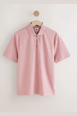 Next Poloshirt met textuur en rits aan de hals5X-Large