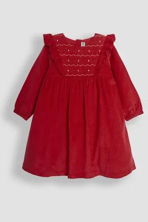 JoJo Maman Bébé Cord Smocked Frill Party Dress5