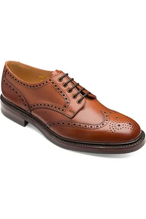 Loake Chester Burnished Calf Leather Heavy Brogue ShoesEU 45 (UK 11)
