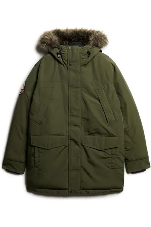 Superdry Everest parka met imitatiebontL