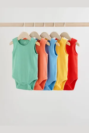 Next Baby Vest 100% Cotton Bodysuits 5 Pack9298cm