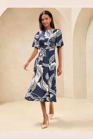 Lipsy London Mixed Print Underbust Jersey Midi Dress40